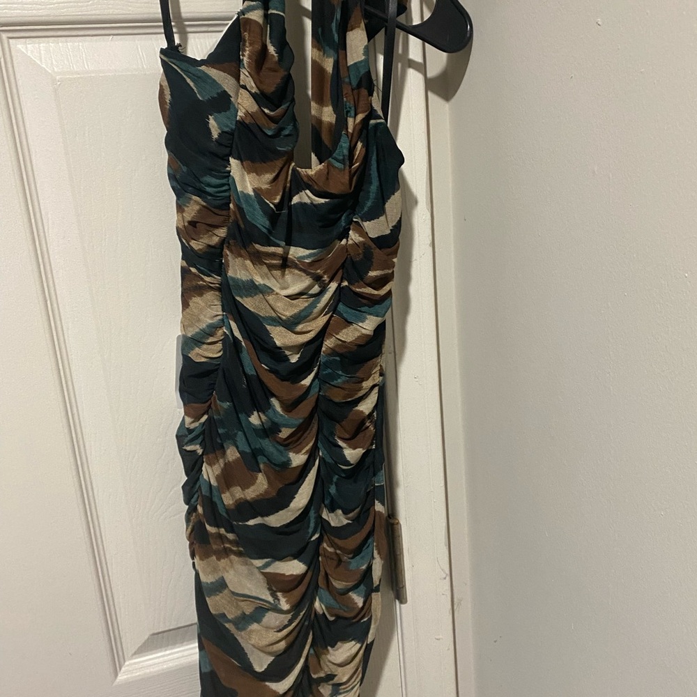 Windsor One Shoulder Camouflage Dress